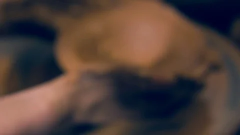 Ceramist's hands during process of creating clay pot Stock Footage 76931017