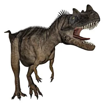 Ceratosaurus dinosaur - 3D render Stock Illustration