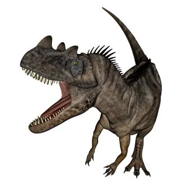 Ceratosaurus dinosaur - 3D render Stock Illustration