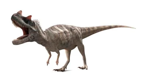 Ceratosaurus dinosaur, artwork Stock Illustration