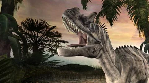 Ceratosaurus Stock Illustration