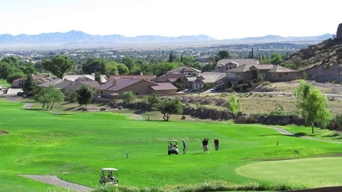 Cerbat Golf Course Community in Kingman northern Arizona USA Video stock 80871156