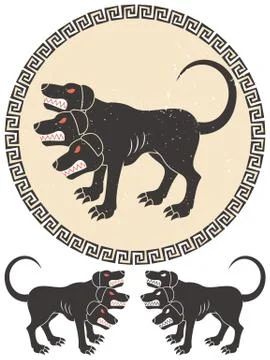 Cerberus Stylized Stockillustratie