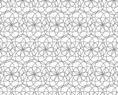 Cercal pattern  black and white Stock Illustration