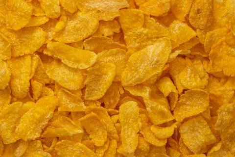 Cereal background concept, Cornflakes or cereal is healthy food for breakfast Stock Photos