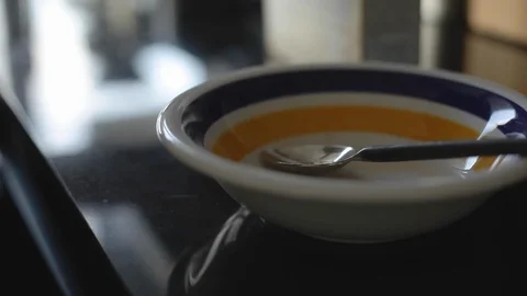 Cereal Being Poor Into Bowl Stock Footage 112950320