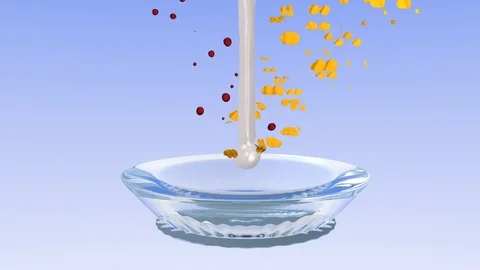 Cereal bowl Stock Footage 77042753