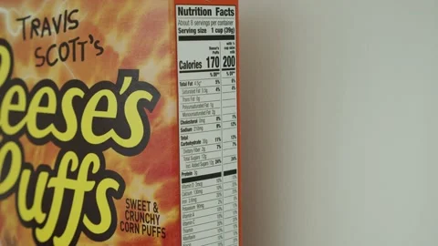 Cereal Box (4k) (2 of 4) 스톡 동영상 154181370