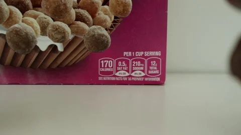 Cereal Box (4k) (3 of 4) Stock Footage 154181323
