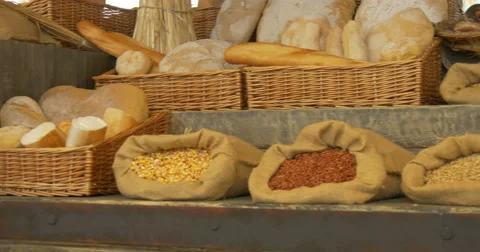 Cereal bread Stock Footage 52463466