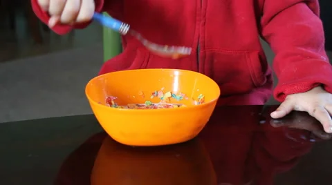 Cereal for breakfast Video stock 1102089