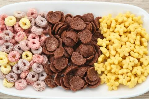 Cereal for breakfast Stock Photos