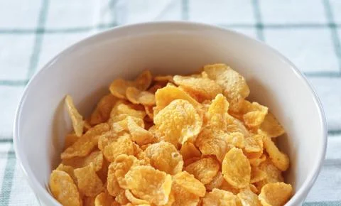 Cereal Cornflake in A Bowl Stock Photos