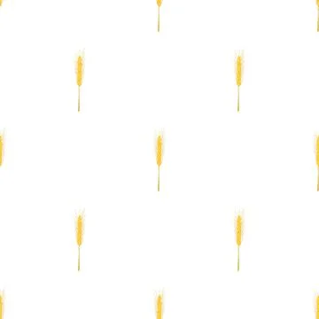 Cereal culture pattern seamless vector Illustrazione stock