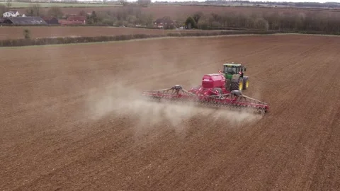 Cereal Drilling UK Stock Footage 152410004