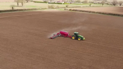 Cereal Drilling UK 스톡 동영상 152410065