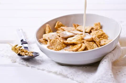 Cereal flakes for breakfast Stock Photos