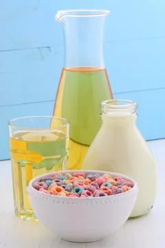 Cereal fruit loops Stock Photos