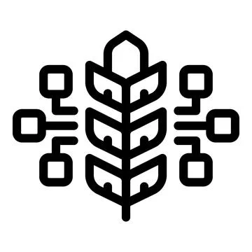 Cereal grain icon outline vector. Garden farmer Stock Illustration