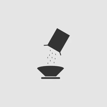 Cereal icon flat. Stock Illustration