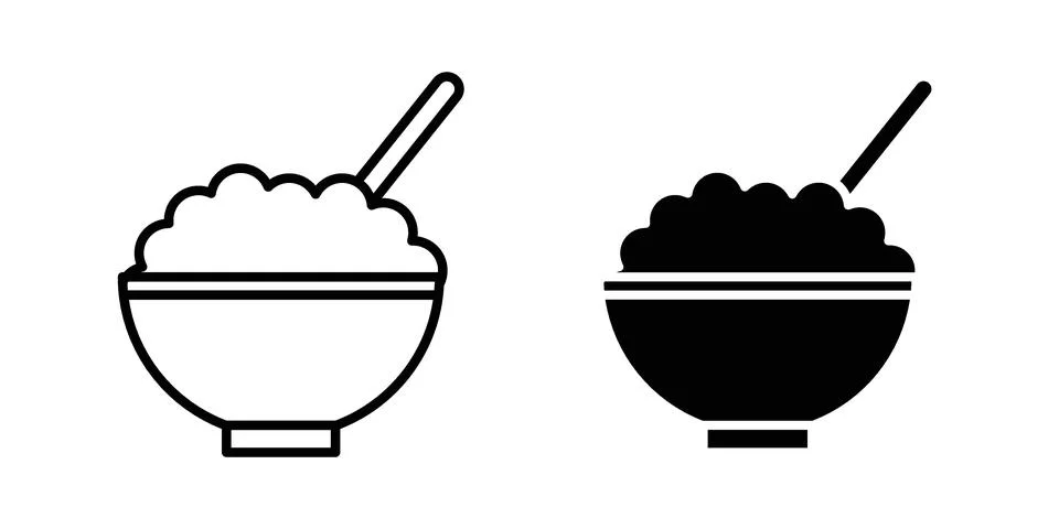 Cereal icon vector design illustrations Illustrazione stock