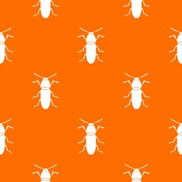 Cereal leaf beetle pattern seamless Stock Illustration