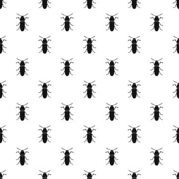 Cereal leaf beetle pattern vector Illustrazione stock