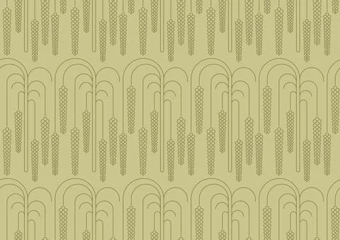 Cereal millet grains geometric pattern background Stock Illustration