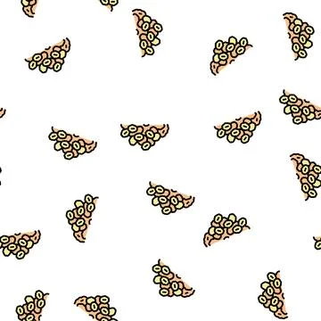 Cereal pile vector seamless pattern Stock Illustration