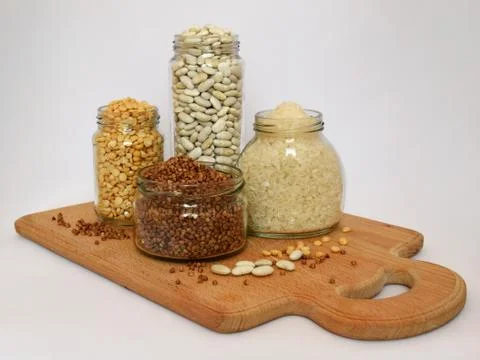 Cereals and beans Stock Photos