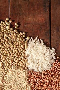 Cereals background Stock Photos