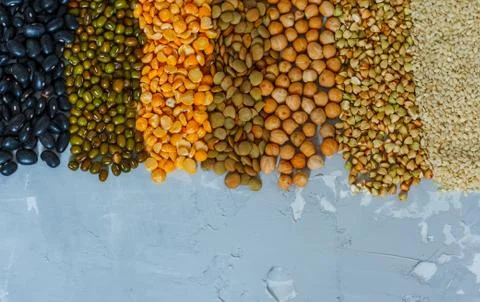 Cereals background Stock Photos