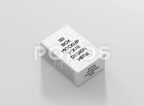 Cereals box mockup big side 2 PSD Template