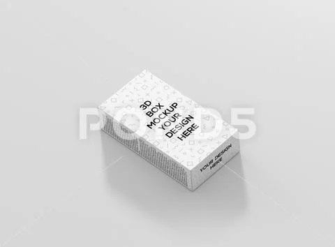 Cereals box mockup slim side 2 Modèle PSD