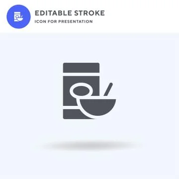 Cereals icon vector, filled flat sign, solid pictogram isolated on white, logo イラスト素材