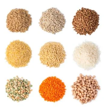 Cereals set Stock Photos