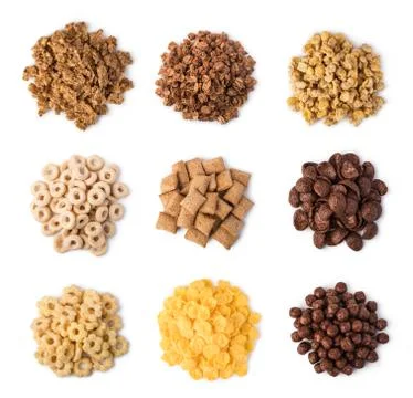 Cereals set Stock Photos