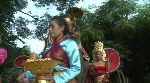 Ceremonial displays Stock Footage 536387