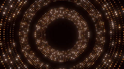 Ceremony background with gold circle particles loop 스톡 동영상 345971705