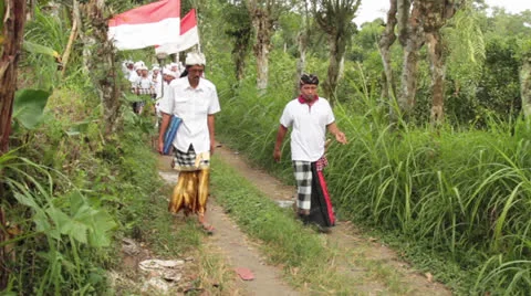 Ceremony in Bali Stock Footage 26209710