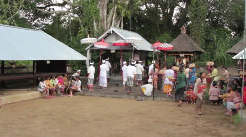Ceremony in Bali Stock Footage 26210824