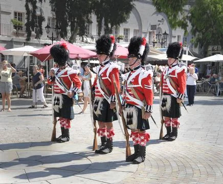 Ceremony of the Keys, Gibraltar Stock Photos