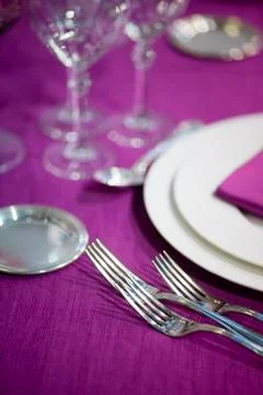 Ceremony silverware Stock Photos