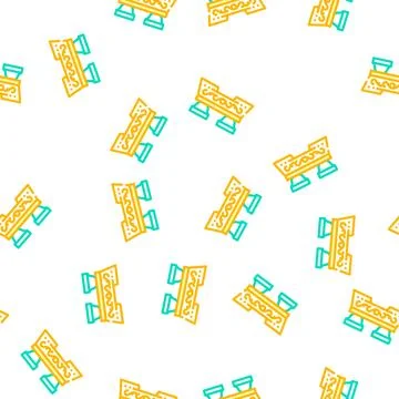 Ceremony tea drink table vector seamless pattern Stock Illustration