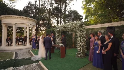 Ceremony of Wedding Stock Footage 75160890