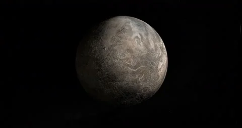 Ceres, dwarf planet, gyrating. Loop Stock Footage 98338276