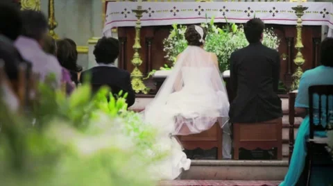 Cerimony in church Stock Footage 10785675