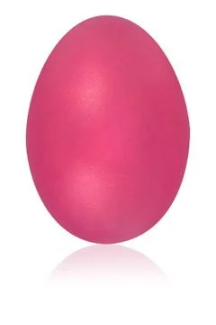 Cerise pink egg Stock Illustration
