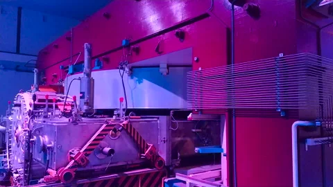 CERN. Equipment at the center of the Large Hadron Collider Stock Footage 169783952