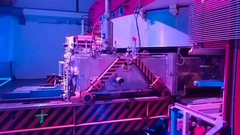 CERN. Equipment at the center of the Large Hadron Collider Stock Footage 169784375